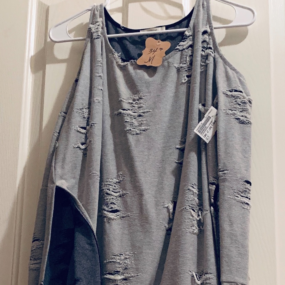 Ripped Jean Style Sweater